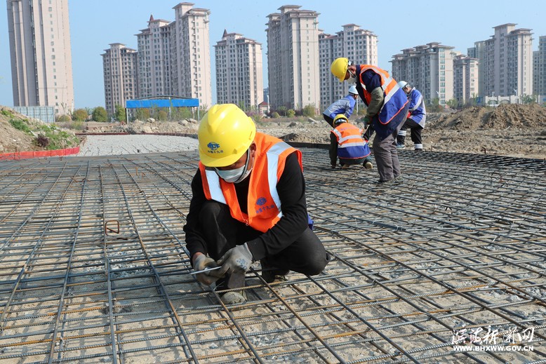 縣文化藝術中心項目建設現(xiàn)場