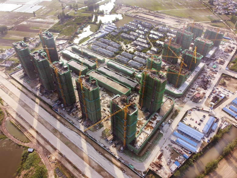 御景花園安置小區(qū)建設(shè)現(xiàn)場